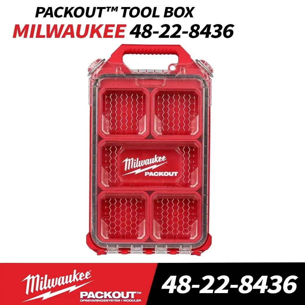 Milwaukee 48-22-8436 PACKOUT™ Low-Profile Compact Organizer Tool Accessories MILWAUKEE Drill Bits Storage box