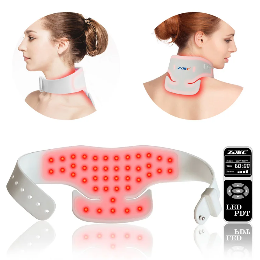 Portable 660nm 850nm 940nm Infra Led Red Light Phototherapy Neck And Shoulder Heating Pad Device for Body Pain Relief