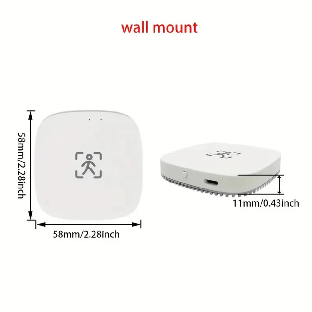 ZigBee Wifi MmWave Human Presence Motion Sensor With Luminance/Distance Detection 110V 220V Tuya Smart Life Home Automation
