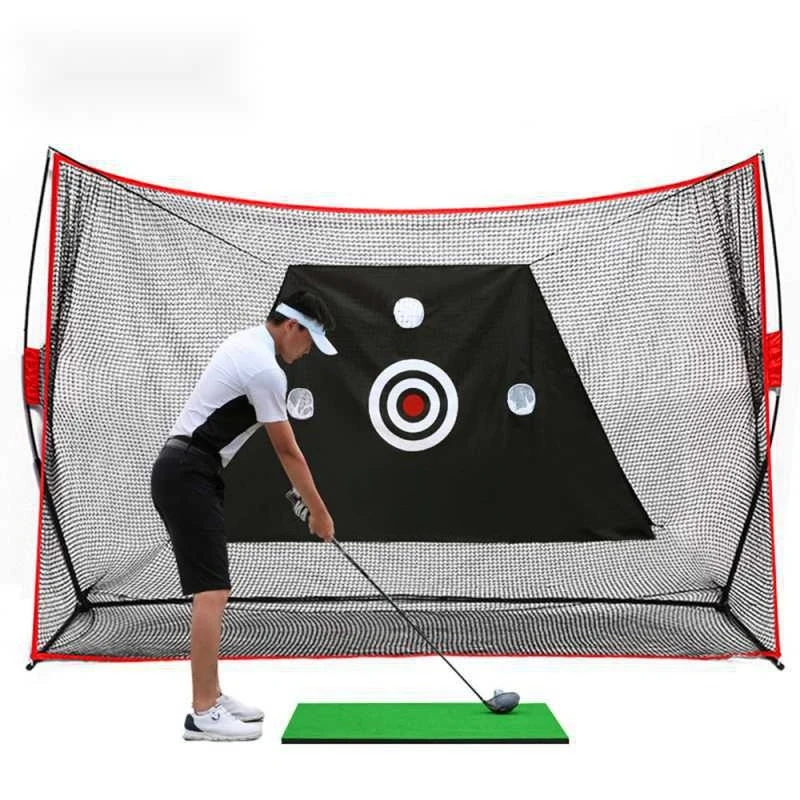Indoor and outdoor golf practice net swing cutting net multi-function practitioner golf percussion cage outdoor swing net
