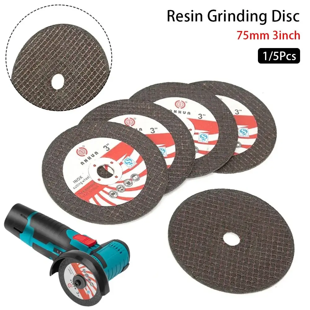 

1/5Pcs Metal Glass Wood Resin Grinding Disc Tile Marble Cutting 75mm 3inch Grinding Wheel Mini Hand Tool Accessory