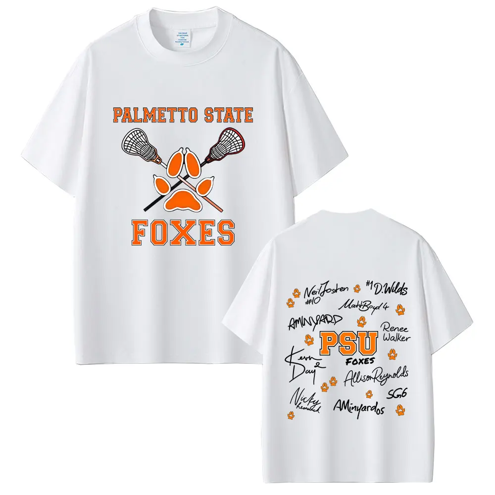 All for The Game The Foxhole Court Palmetto State Foxes Graphic T-shirt Men Women's Fashion Casual Oversized Tshirt Streetwear