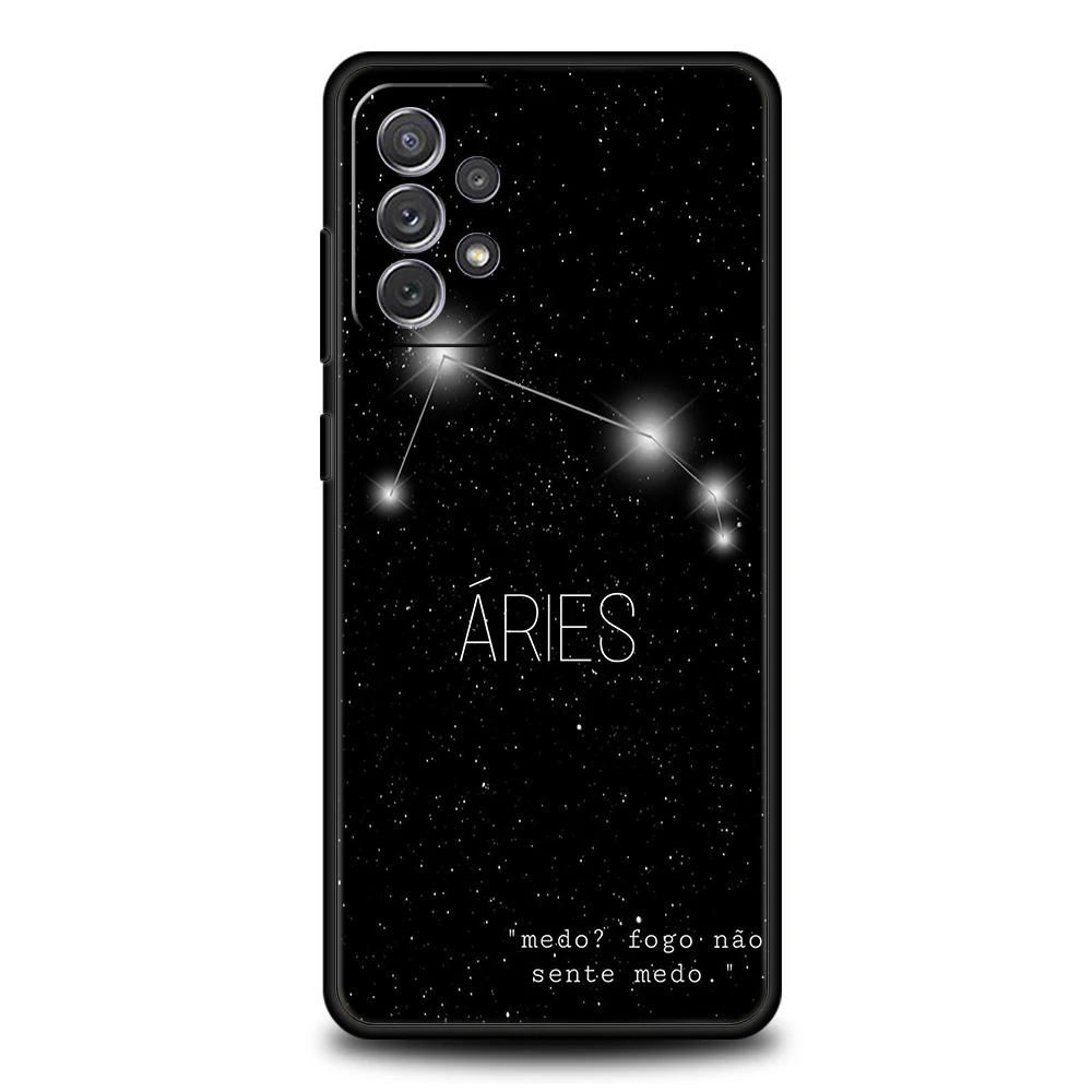 Konstellation Jungfrau Widder Handyhülle für Samsung Galaxy A55 A35 A15 A14 A25 A54 A51 A71 A72 A73 A32 A52 A52S A41 5G Soft Shell – Detail 7