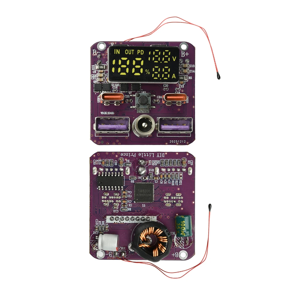 4S PD 100W Bidirektionales Schnelllademodul 20V 5A Ausgang mit DC-Anschluss für Powerbank DIY – Detail 16