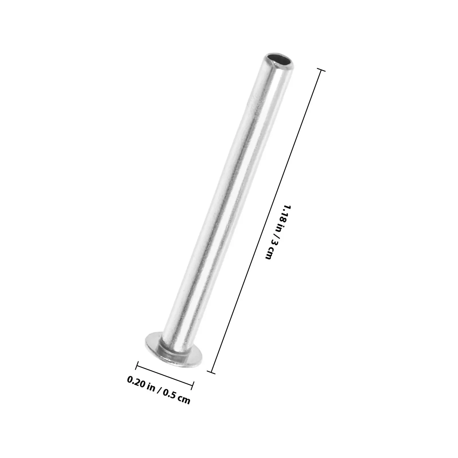 10Sets Handheld Fan Shaft Rivets Repair Kit DIY Folding Fan Fastener Silver Round Cap 30Mm Bamboo Accessories Rivet Pins