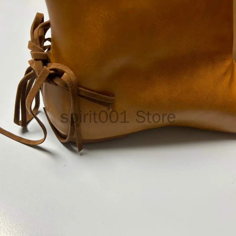 Chaussures plates simples pour hommes, chevalier médiéval Prince, bottines rétro décontractées en cuir pour Halloween, pour fête Cosplay