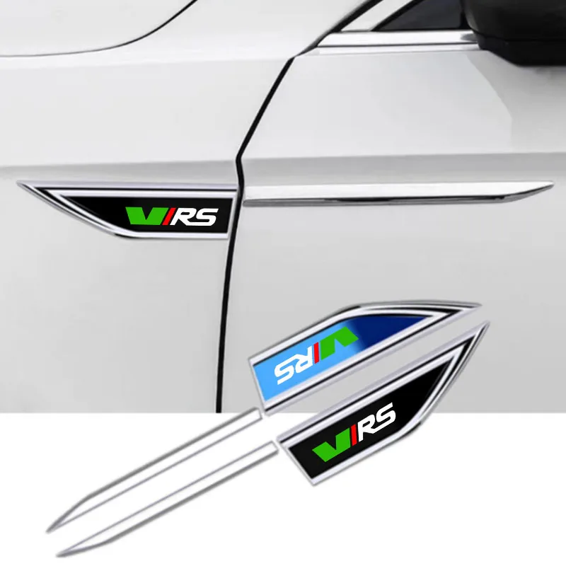 

2Pcs VRS 3D Metal Stickers For Skoda OCTAVIA A7 VRS MK2 MK3 A5 Superb 3 2 Rapid Kodiaq Karoq Fabia Kamiq Car Styling Accessories