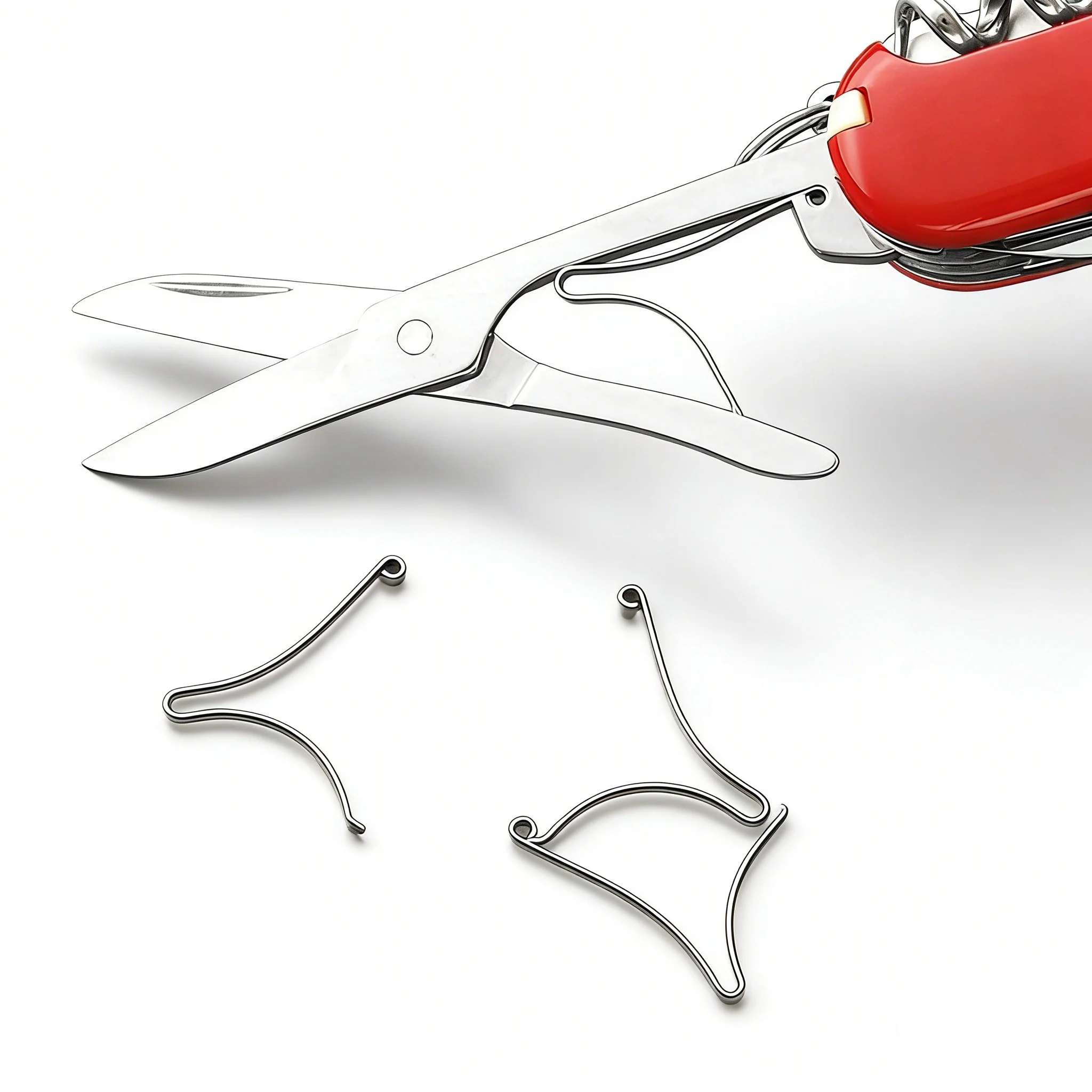 2PCS Scissors Accessories Clip Spring  A.6257  Swiss Army Knife SUS301 Stainless Steel Spring