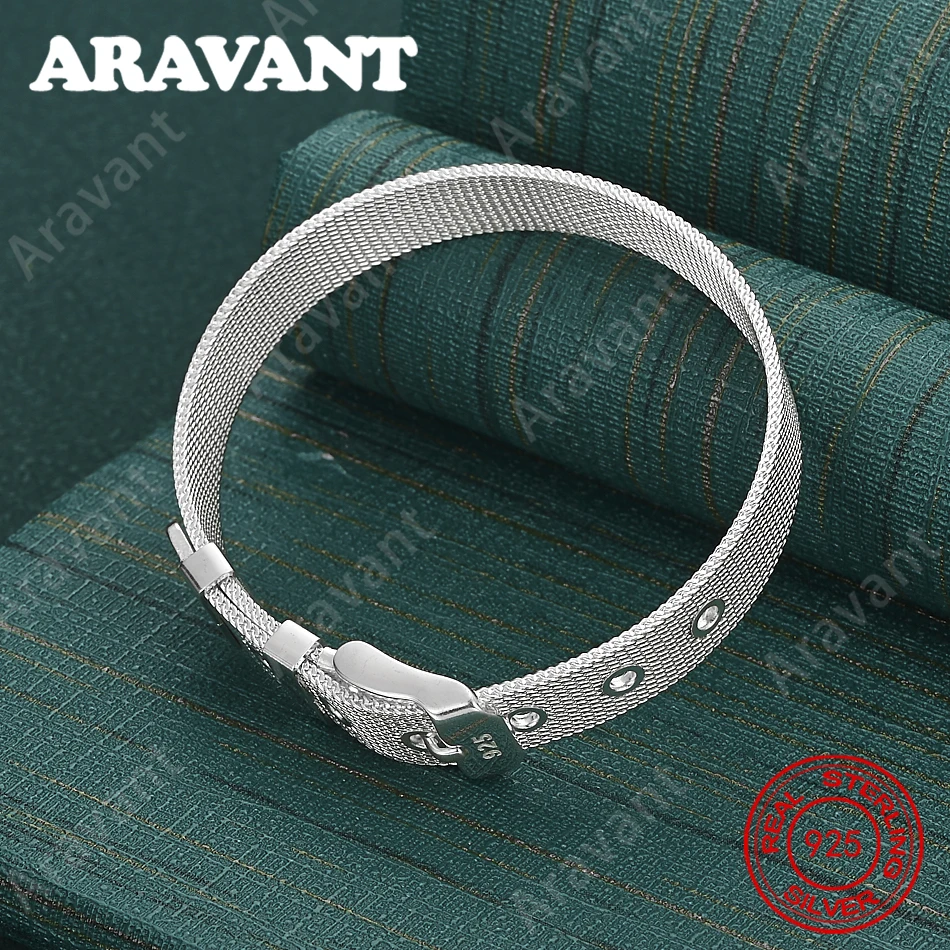925 Sterling Silver Strap Chain Bracelet - Unique Gift For Women, Versatile For Events And Jewelry