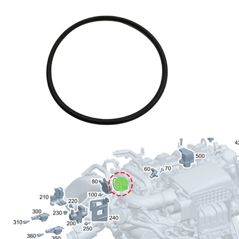 0169975045 A0169975045 Nockenwellen-Magnetventildichtung O-Ring für Mercedes Benz M276 M274 M278 W176 W246 C117 W205 – Detail 1