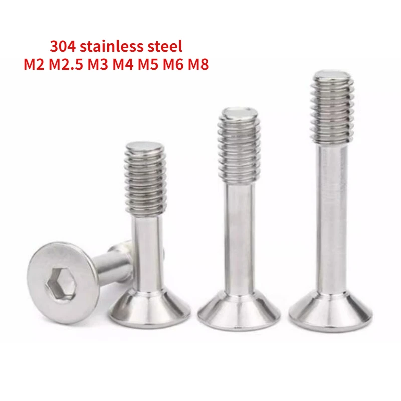 304 Stainless Steel Hexagon Socket Countersunk Captive Screw DIN7991 Loose Non Dislodging Half Tooth Bolt M2 M2.5 M3 M4 M5 M6 M8