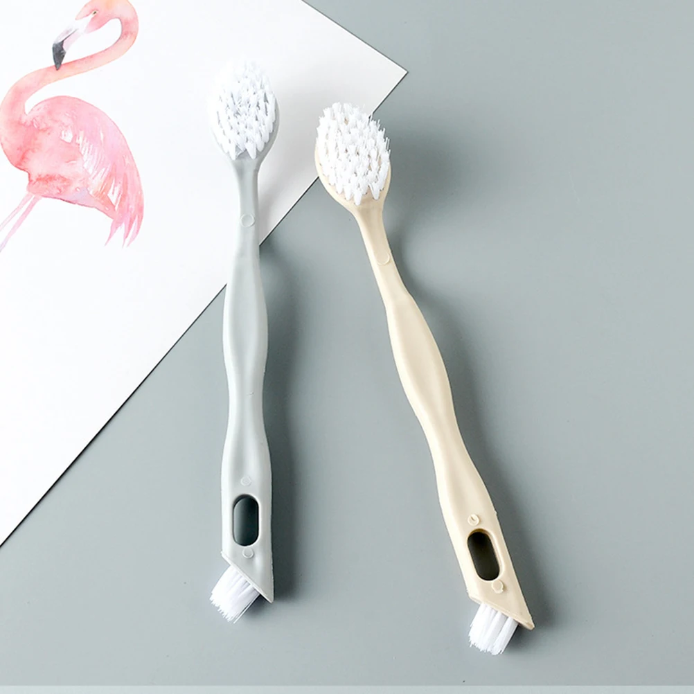 

2pcs Shoes Brush Long Handle For Household Kitchen Bar Use Bristles Cleaning Tool Laundry Brush Comfortable Plastic Brim