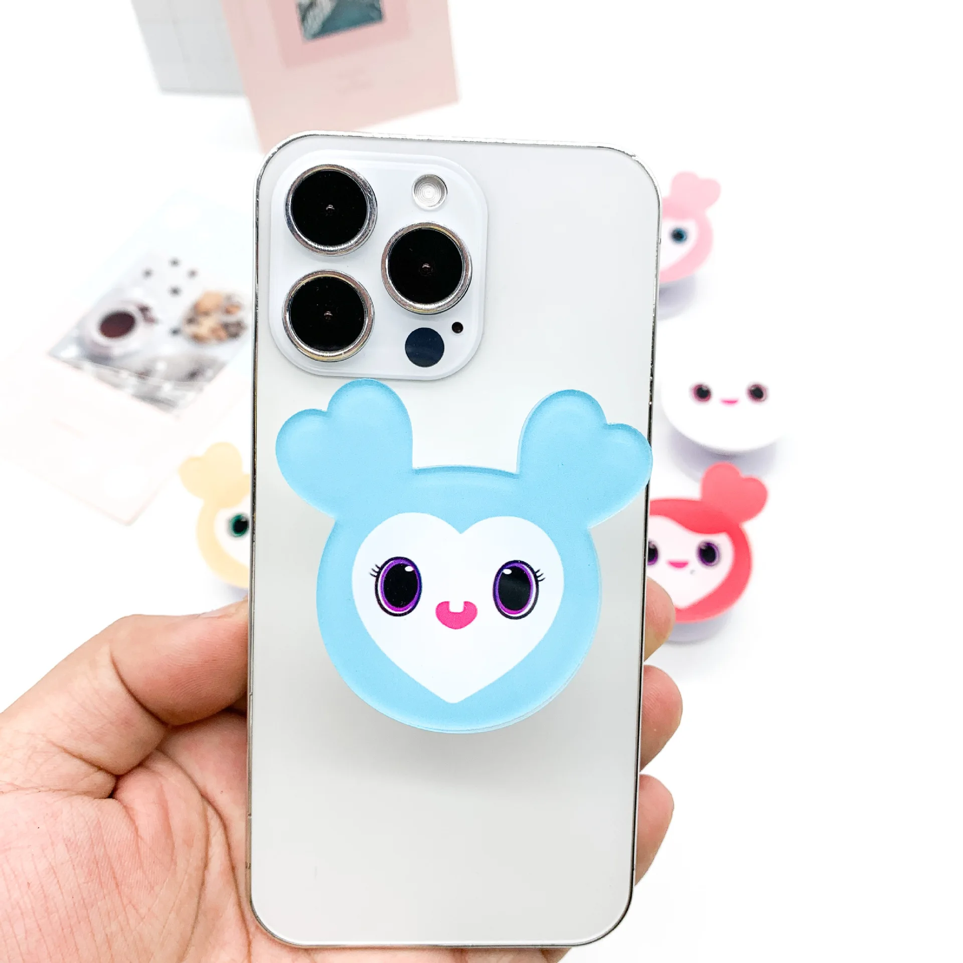 

Двухслойная растягивающаяся подставка для телефона Momo Sana HD фото мультяшное изображение самоклеящееся акриловое крепление для мобильного телефона Мина Tzuyu веер подарок