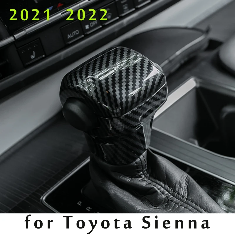 For Toyota Sienna XL40 4th 2021 2022 automobile shift cover accessories decoration gear lever protection cover