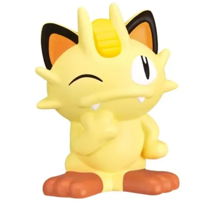 BANDAI Anime Pokemon Lechonk Smoliv Pawmi Meowth Finger Doll Gifts for Children or Collection Genuine Action Figure Model Toys