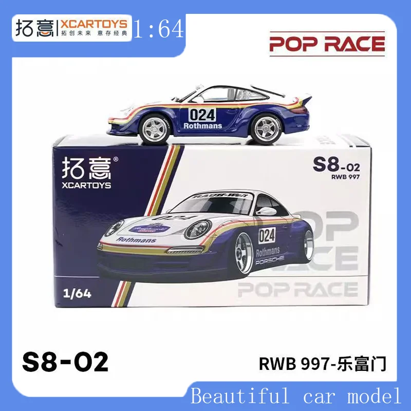 

POPRACE 1: 64 Porsche RWB 997 Alloy Car Model Miniature Model Simulation Boy Toy Sports Car