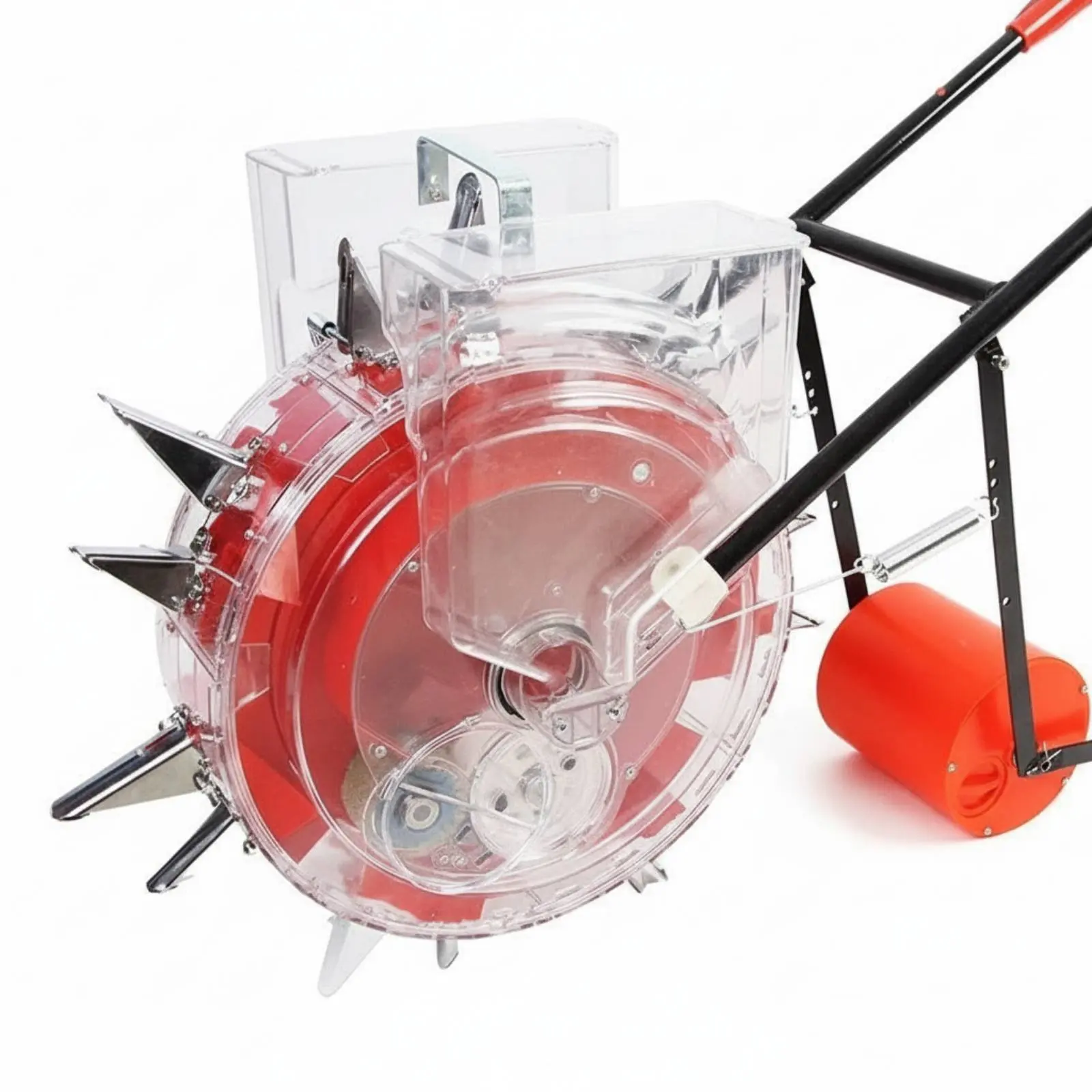 

Multifunctional Hand-Push Sowing Machine, Agricultural Seeder, Transparent Container, For Soybean Corn Groundnut