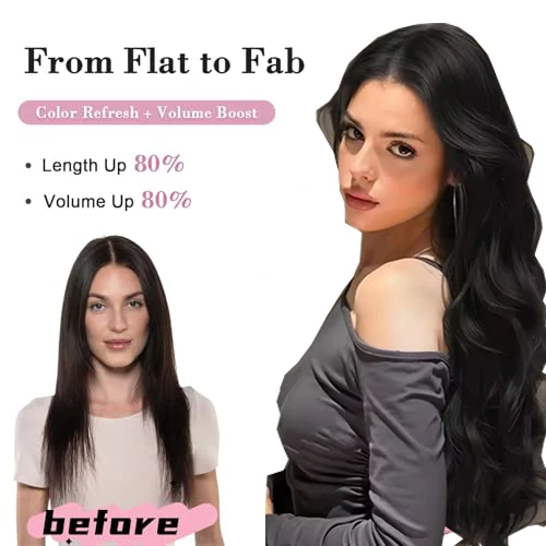 16Inch Synthetic Extension 11 Clips Blonde Hair Natural Long Wavy 4Pcs/Set Heat Resistant Fiber Hairpiece Black Brown Hairstyle