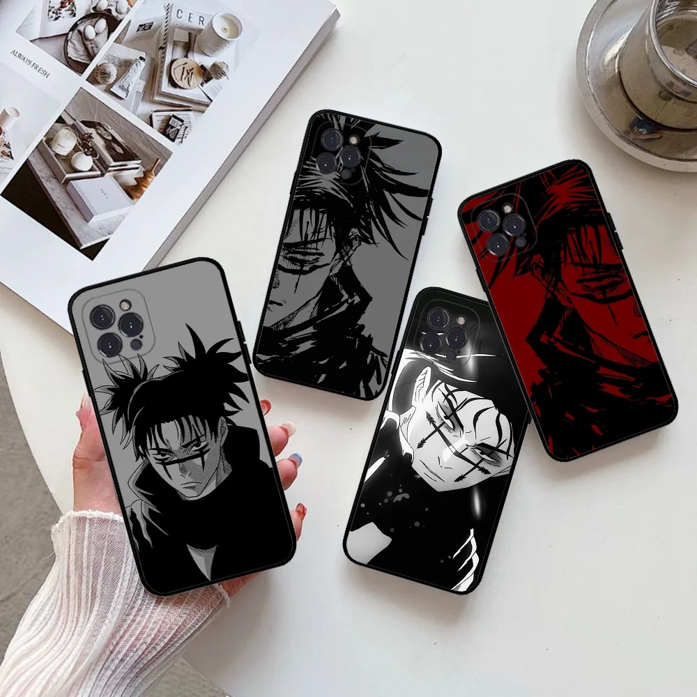 Choso J-Jujutsu-Kaisen Phone Case Silicone Soft For Iphone 15 14 13 12 11 Pro Mini XS MAX 8 7 6 Plus X XS XR Cover