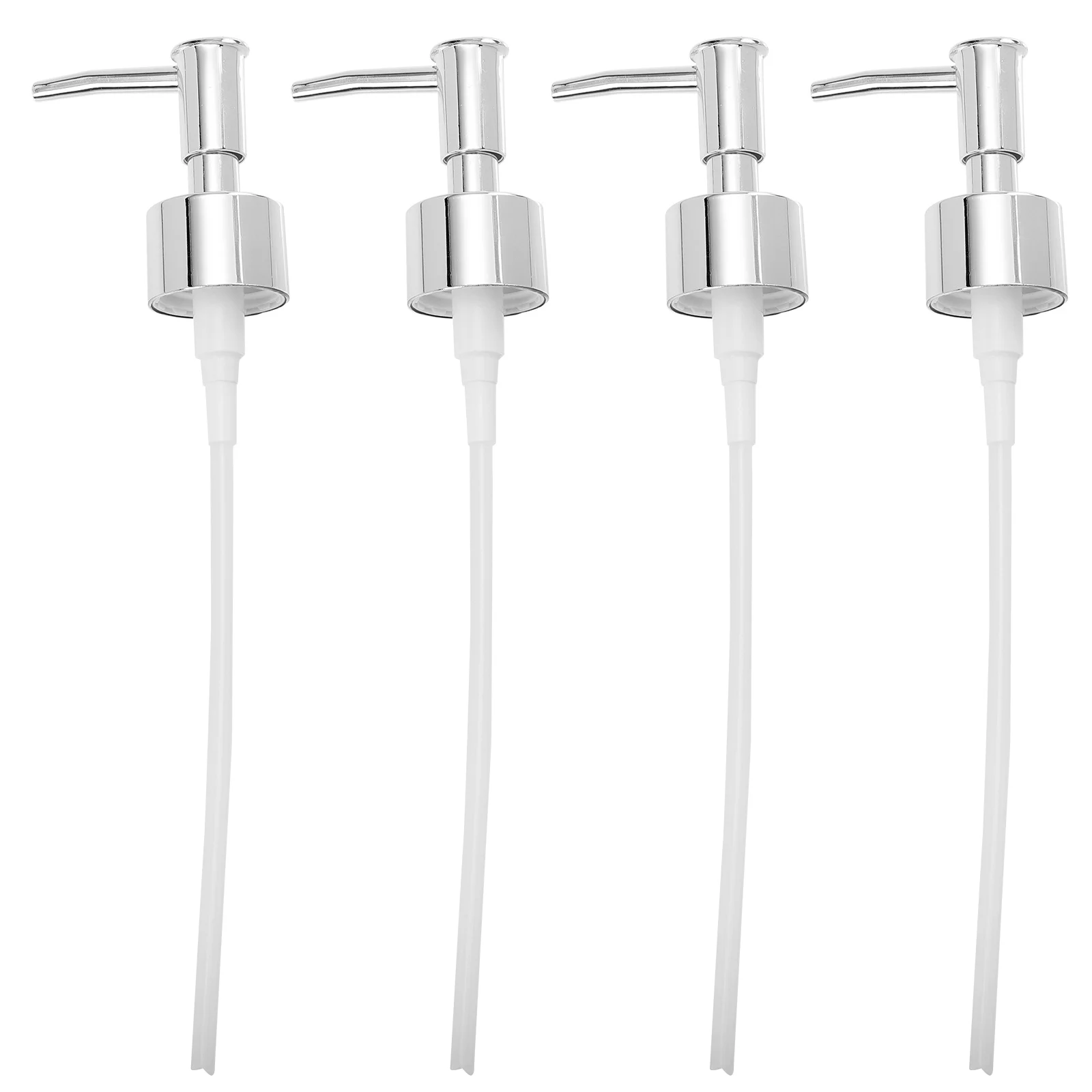 

8pcs Lotion Bottle Pump Head Silver Color 28mm Thread Universal Replacement for Shampoo Shower Gel Bottles Long-lasting