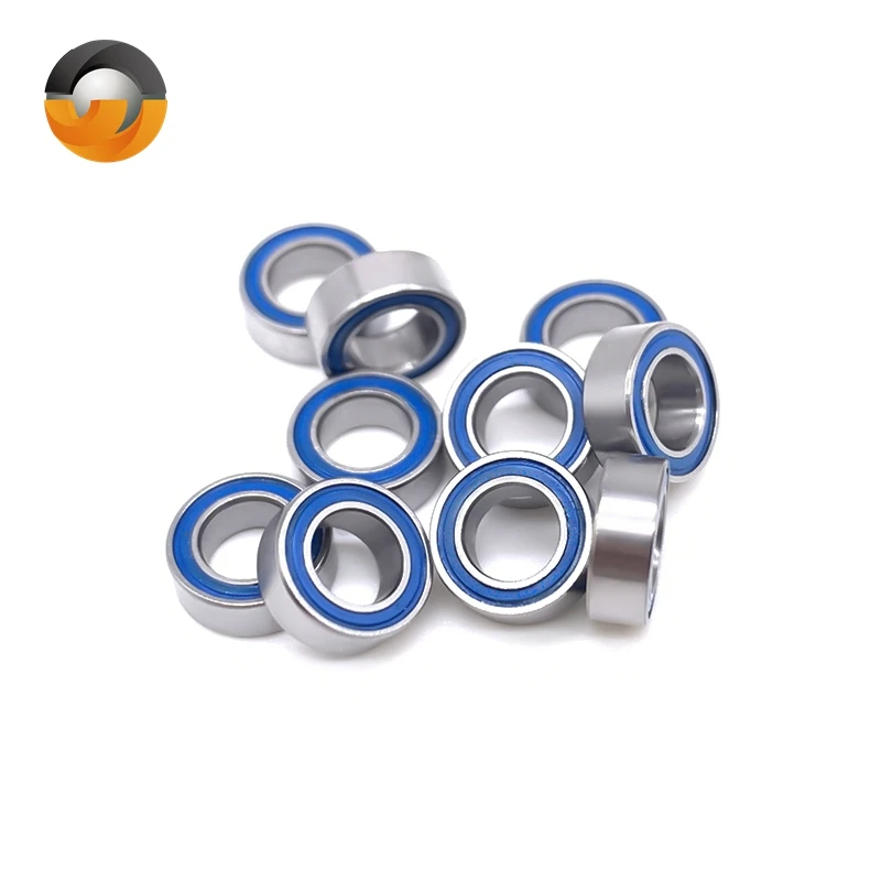 5pcs 4x7x2.5 mm MR74 2RS ABEC-7 Hobby Electric RC Cars Trucks Miniature Bearings L740D Blue Rubber Sealed