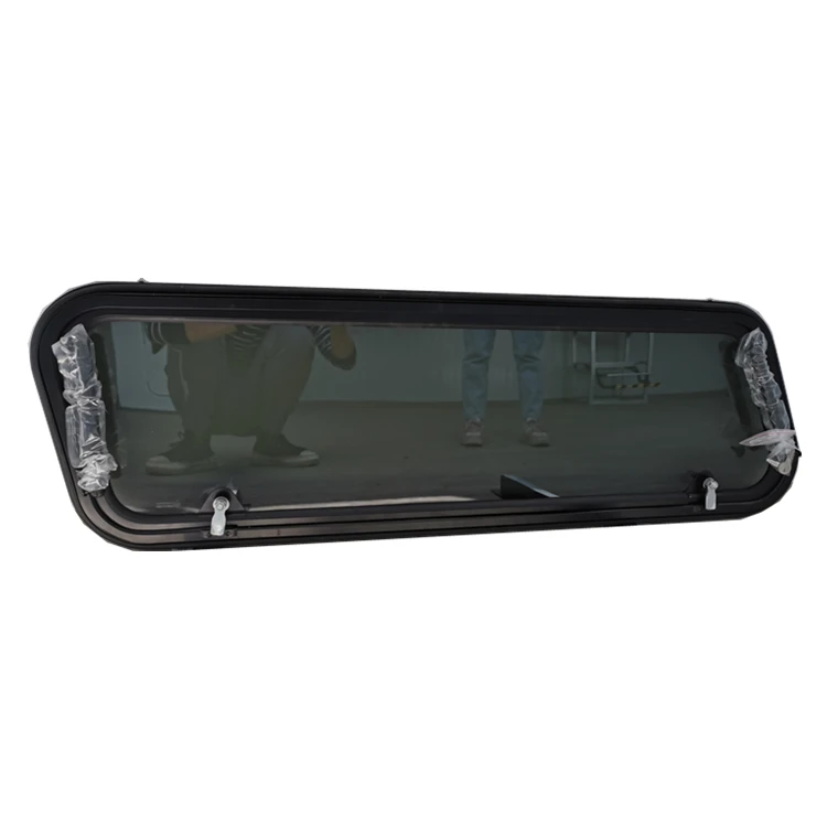 New Arrival Aluminum Profile Powder Coating Tempered Glass Sliding Window For Pick Up