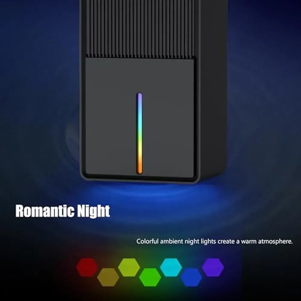 Компактный осушитель 85 унций для ванной комнаты, спальни, автофургона, кухни, тихий, с автоматическим отключением, ночник