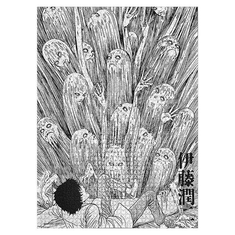 

Authentic GUMO Has 2,000 Pieces of Glow-in-the-dark Jigsaw Puzzle From Japanese Horror Manga Stock Educational Toys Gift