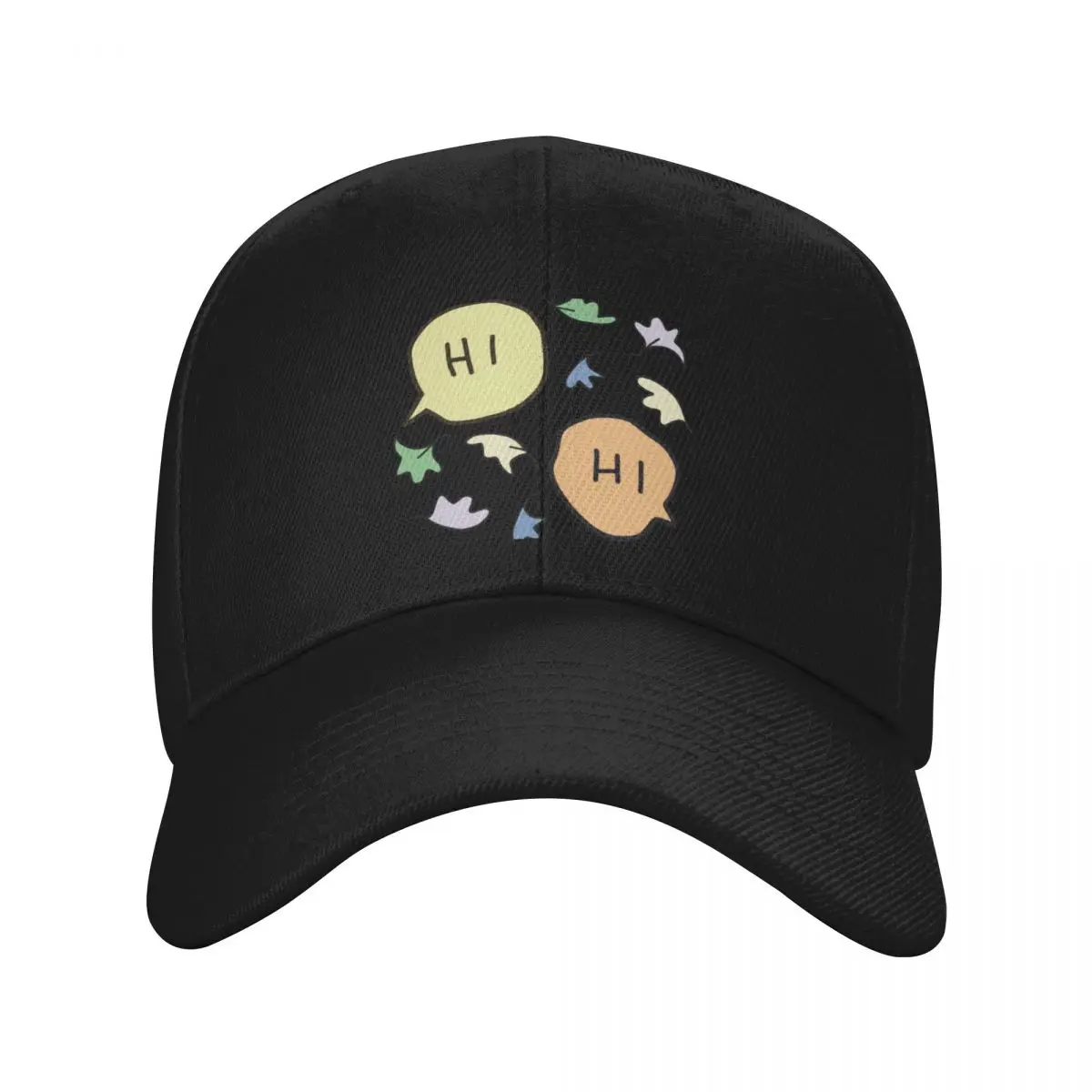 

heartstopper hi with leaves Baseball Cap Hat Beach Trucker Cap birthday Mens Hats Women's