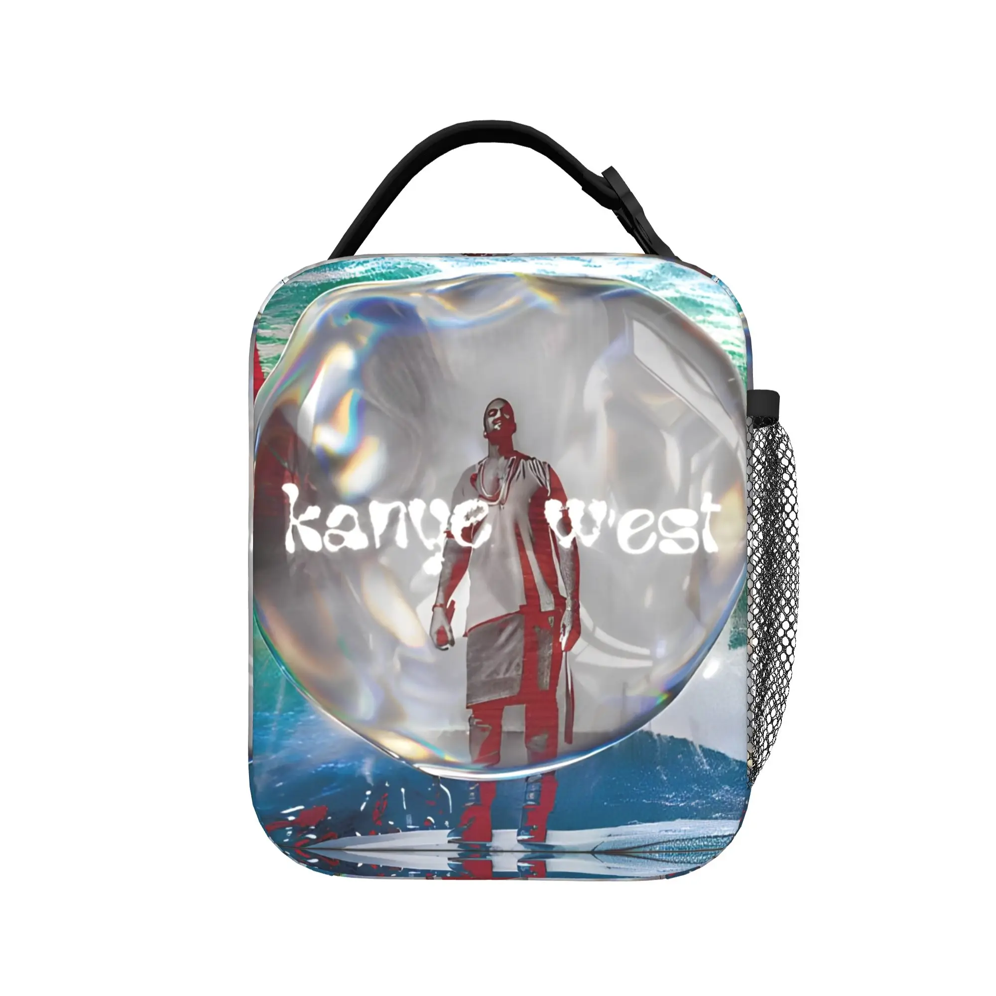 Rapper Kanye West Insulated Lunch Bag Thermal Bag Reusable,Lunch Container Meme Rap Tote Lunch Box Bento Pouch College  Picnic