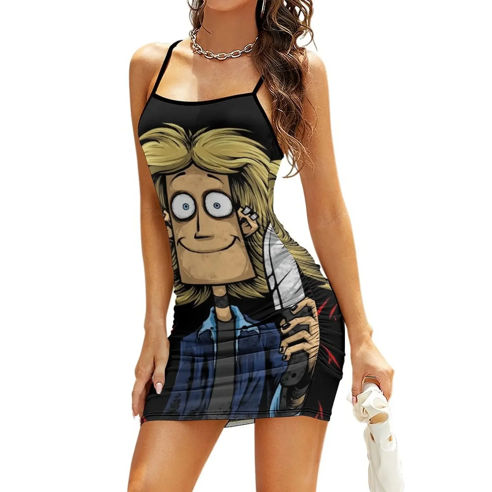 

Glam Sling Dress dresses with long sleeves Female dress women dress