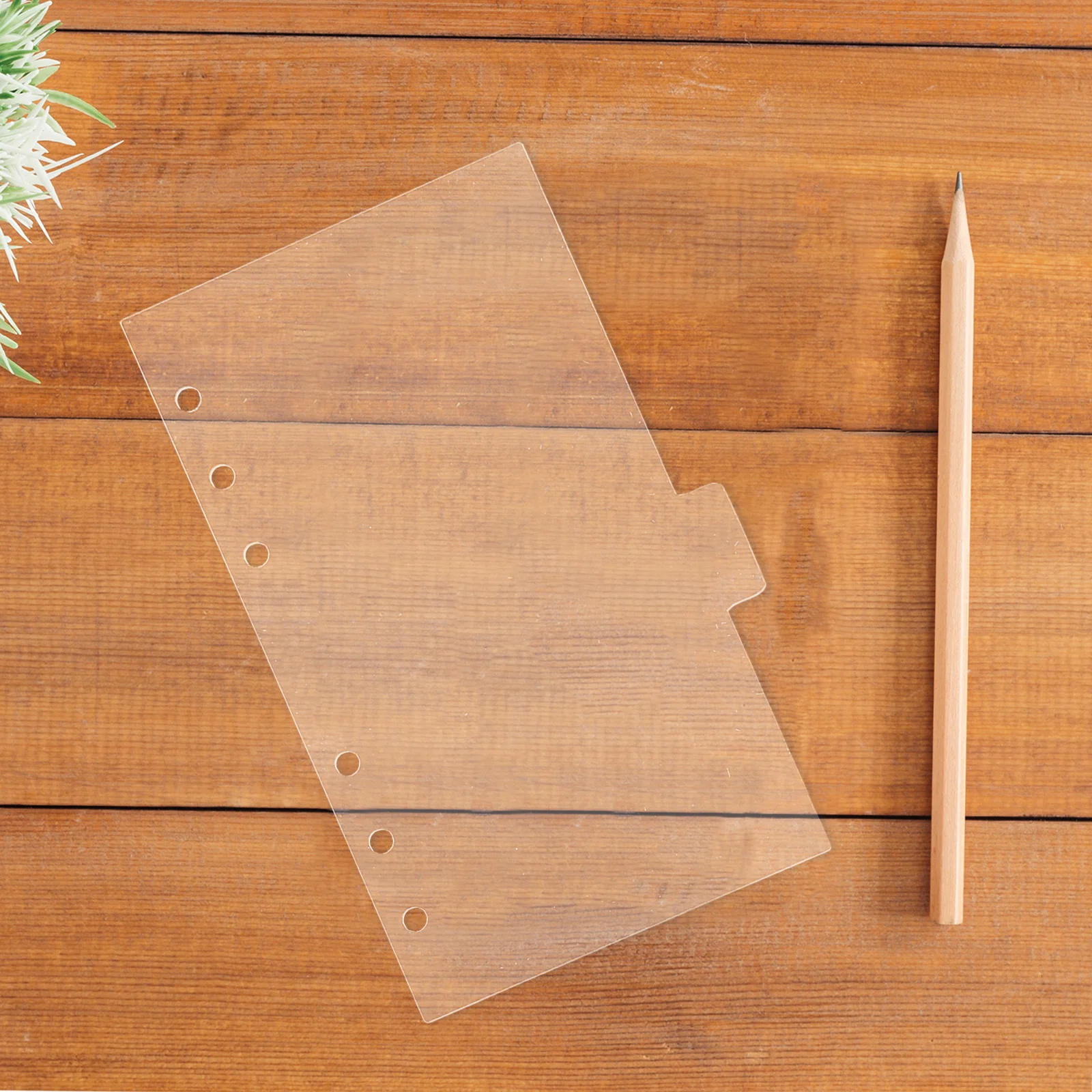 

6Pcs Acrylic Notebook Binder Clear Transparent Cover Refillable Planner Journal Budget Organizer Cover