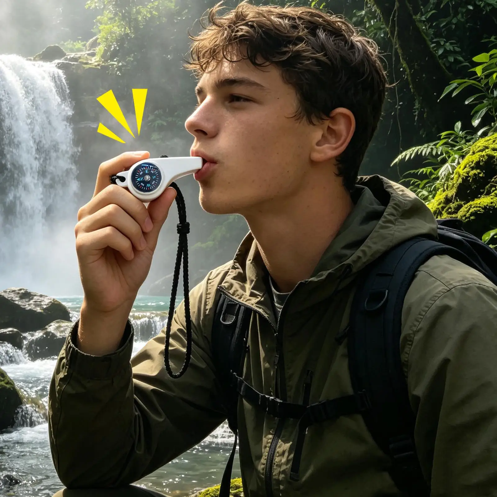 Multi Safety Whistle Portable Survival Whistle Outdoor Survival Hiking Camping Marine Boating Rescues Signaling Equipment