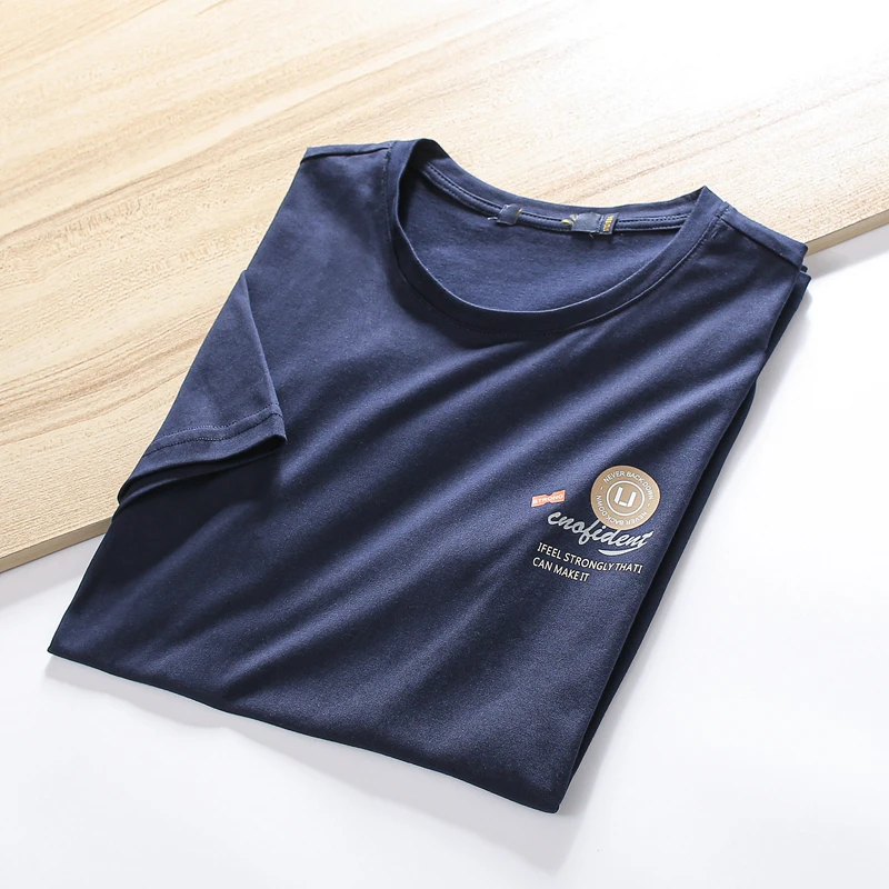 Value for Money Comfortable Breathable Summer Men's Casual round Neck Short Sleeve T-Shirt Standard Fit Printed Youth Trend S...