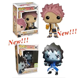 FUNKO POP Fairy Tail #67 Natsu #481 Gajeel Collectible Model Vinyl Action Figures Toys for Children Birthday Gifts