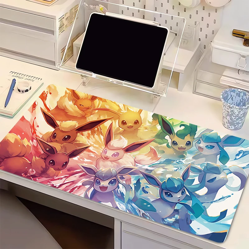 Mouse Pad Non-Slip P-Pokemon Computer Speed Type Varpet Mat For E-sports Players Laptop Keyboard Pad Mousepad Office PC Desk Mat