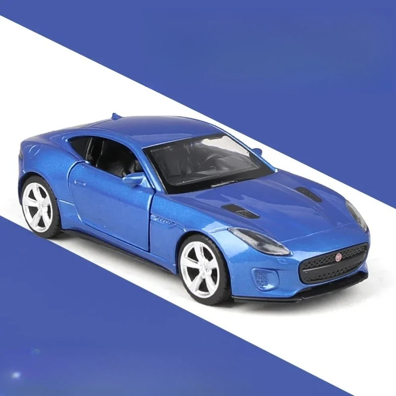 

Новая модель спортивного автомобиля Jaguar F-type в масштабе 1:36, игрушка-симулятор, инерционная машинка из литого сплава для мальчиков и девочек, подарок на день рождения