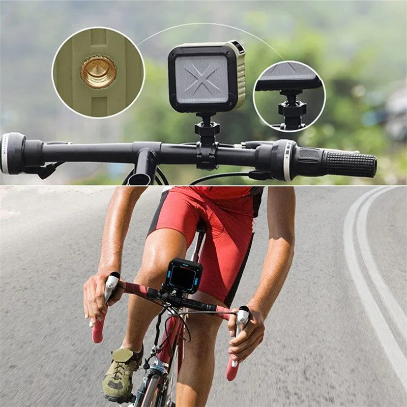 Mount Bike Bicycle Motorcycle Handlebar Handle Clamp Bar Camera Mount Adapter Screw Clip for Gopro Hero 11 10 9 Insta360 X3