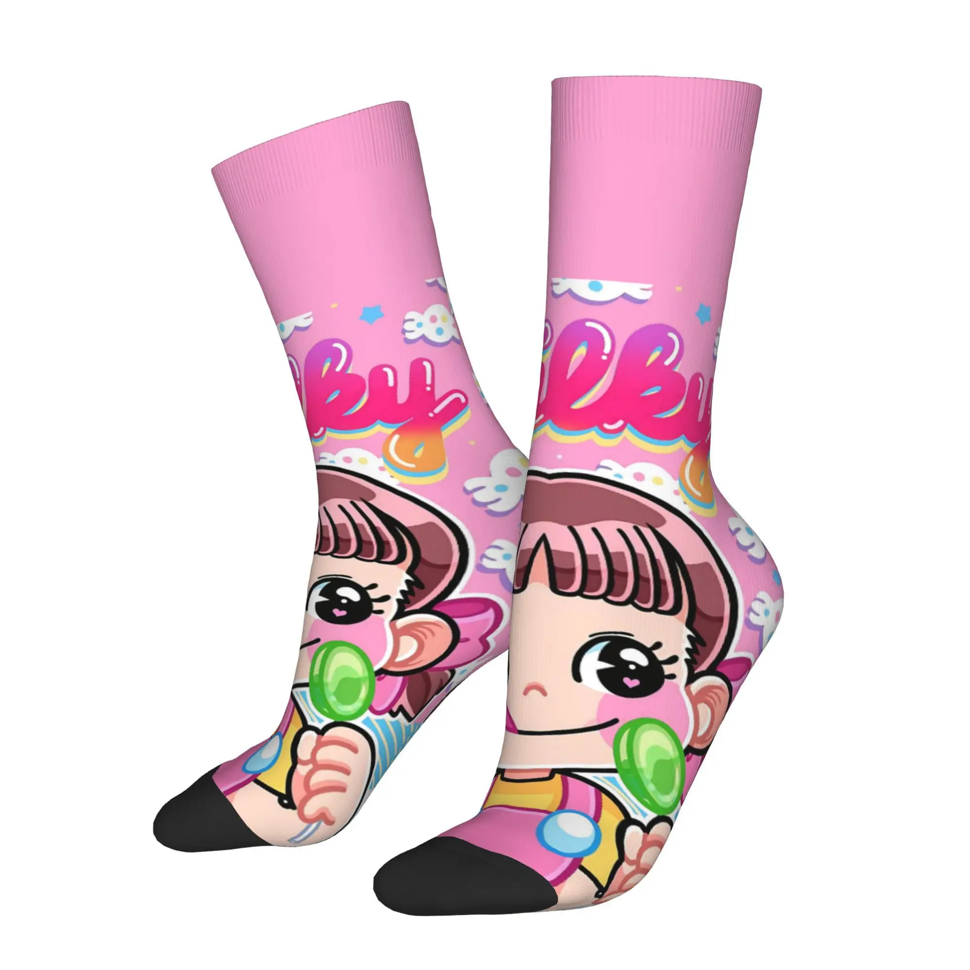 

Молочные конфеты Fujiya Молочный носок с принтом для мужчин из полиэстера