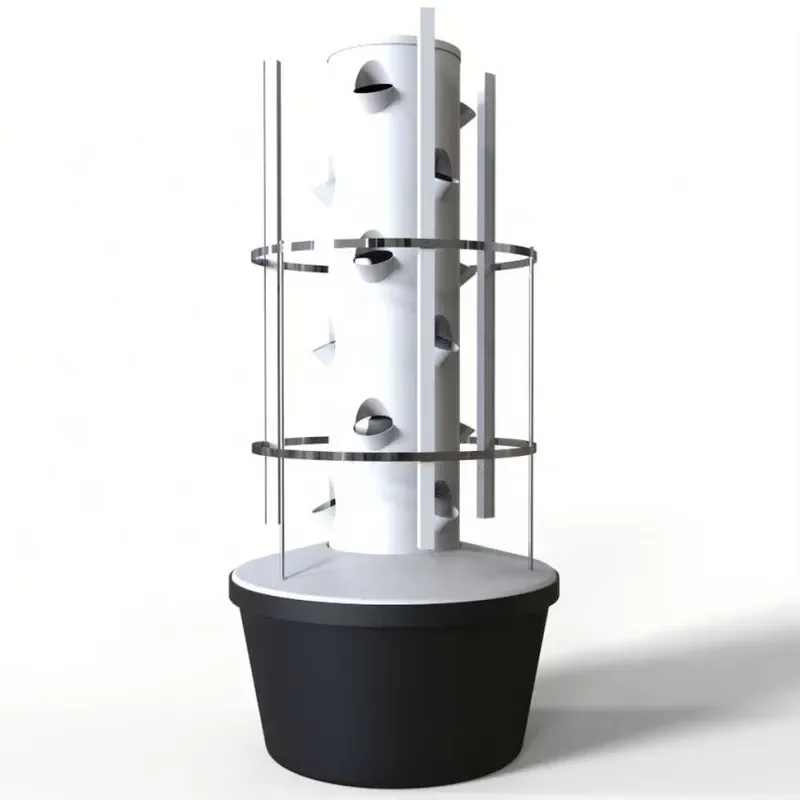 Hydroponics DIY Build Tower Stacked Aeroponic Growing System for Indoor Outside Herbs Fruits Vegetables
