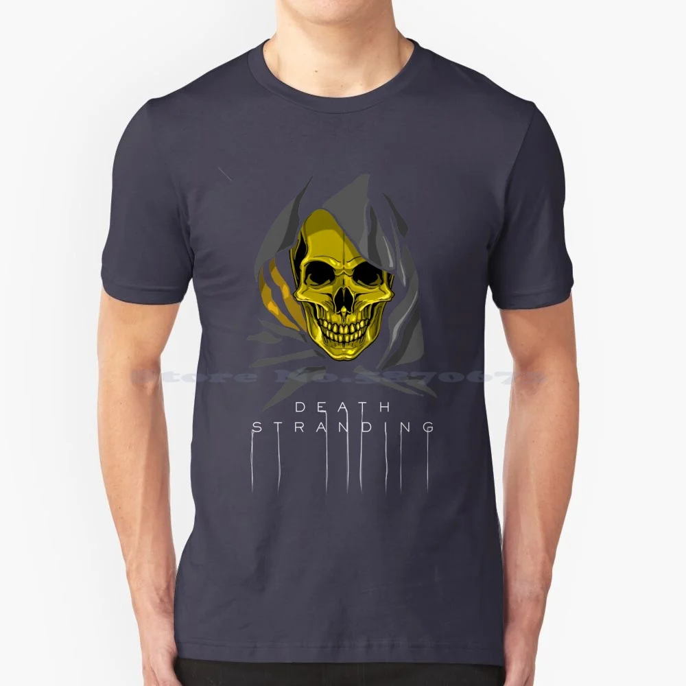 Kojima's Death Stranding T Shirt 100% Cotton Tee Death Stranding Hideo Kojima Snake Metal Gear Solid Norman Reedus Skull