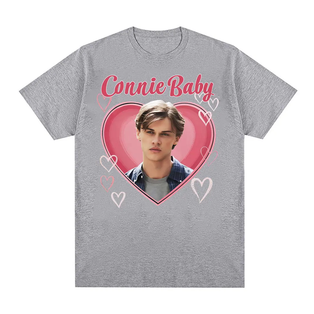 فريق كونراد طفل لطيف القلب الجرافيك الصيف 100% القطن تي شيرت مطبوع كونراد فيشر التلفزيون فيلم ميرش الرجال قصيرة الأكمام المتضخم #4