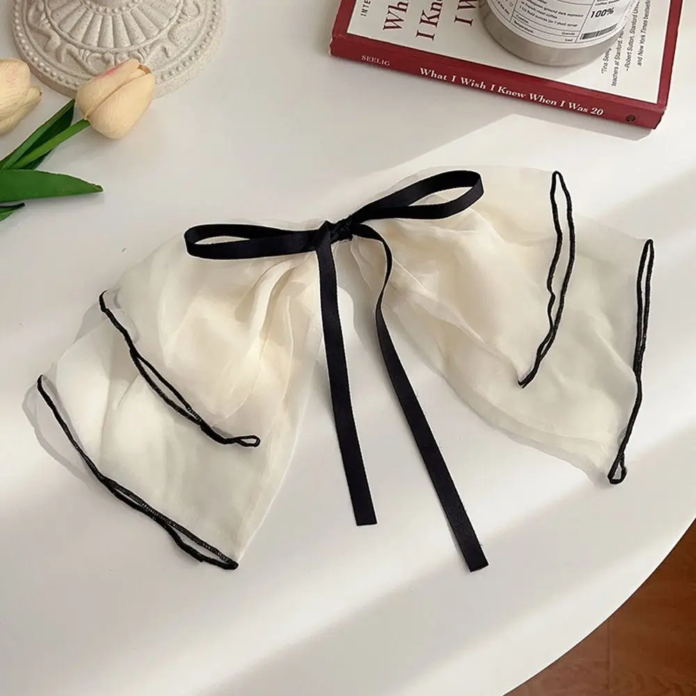 

Hair Crab Claw Mesh Princess Style Ponytail Holder Fashion Headwear Bowknot Korean Hairgrip Bow Spring Clip Women Hair Clip