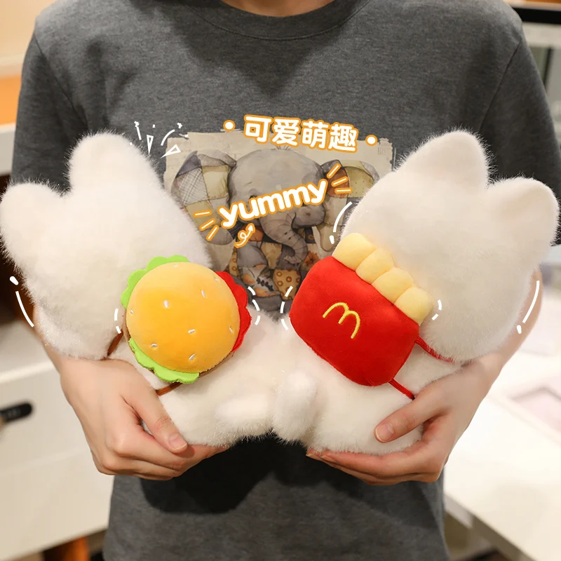 البطاطس المقلية الإبداعية الهامبرغر ويست هايلاند محشوة على ظهره الحيوانات أفخم مكتب وسادة الدمى الفتيات الفتيان هدايا عيد الميلاد