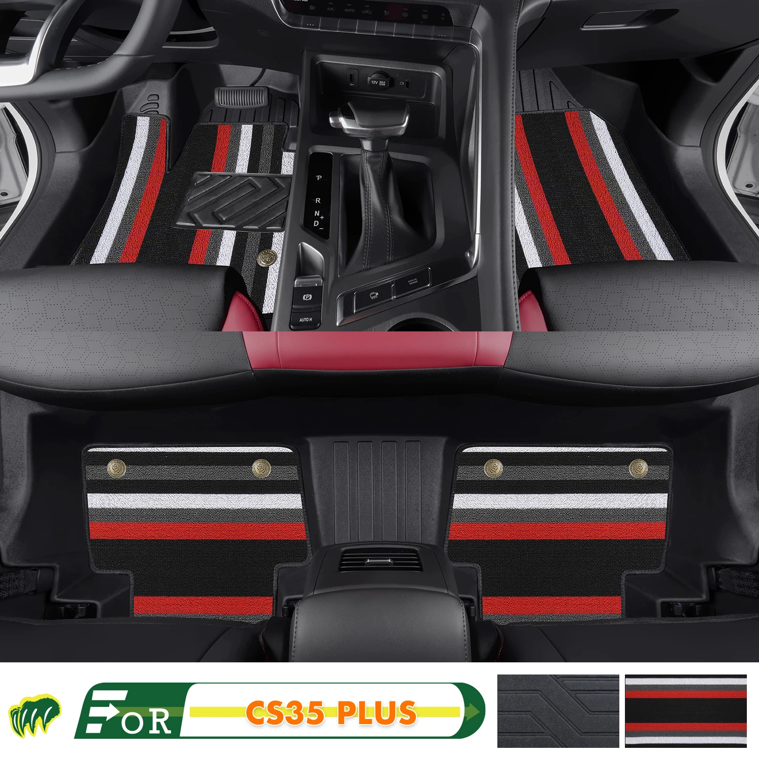 Left-hand Drive Car Floor Mat For Changan CS35 PLUS 2018-24 Full Surround Foot Mat Automotive Floor Mat Interior Floor Liner