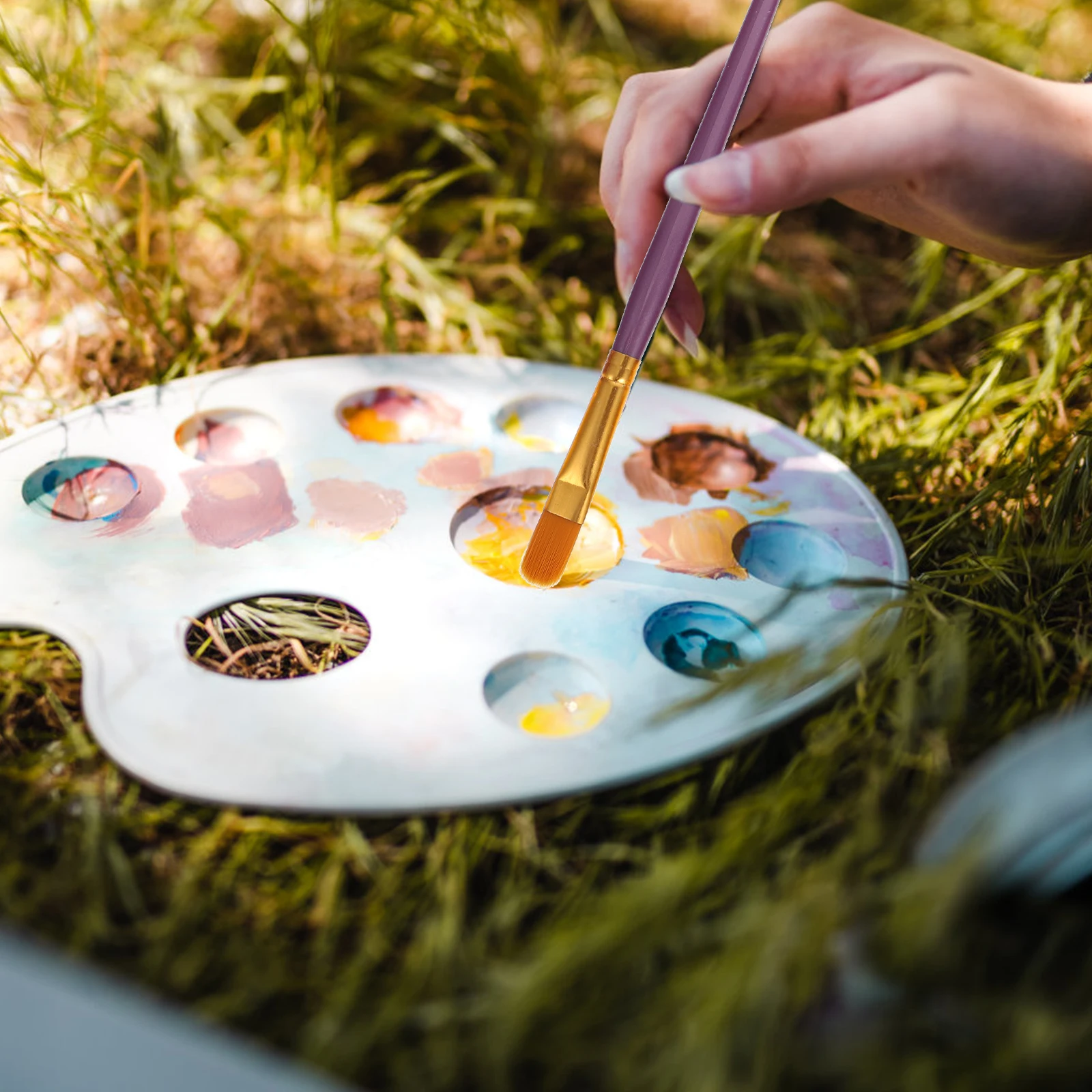 

20 Pcs Art Brushes Oil Painting Supplies Tools Drawing Students Useful Kids Watercolor