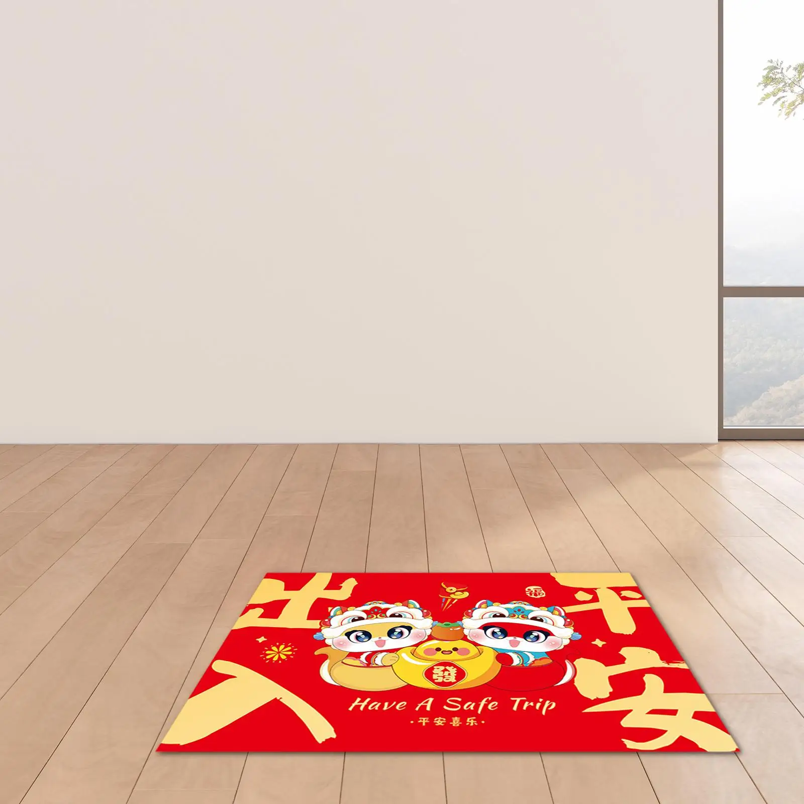 

Chinese New Year Floor Mat Welcome Door Mat Area Rug Carpet Cushion 2025 Lunar