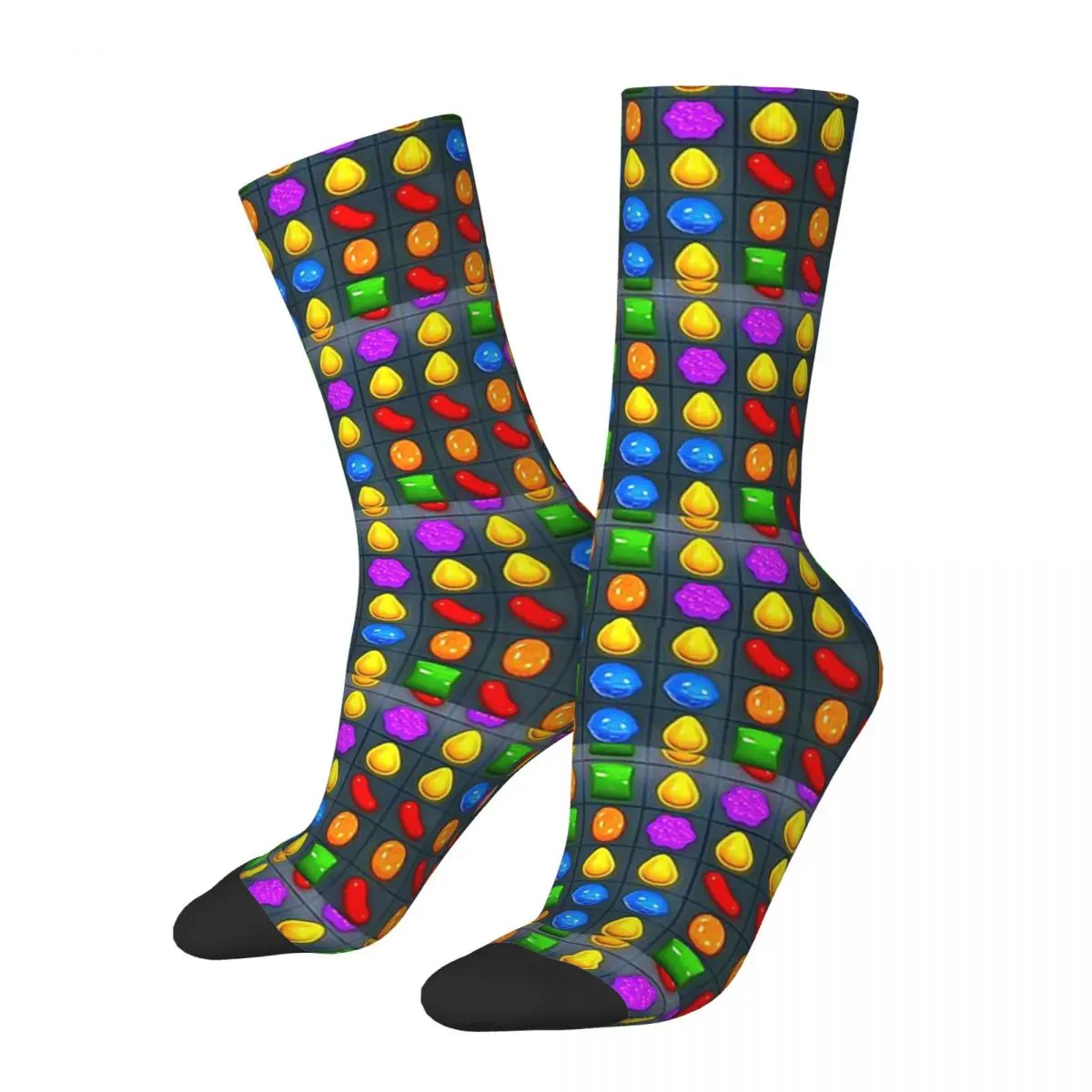 2022 All New Candy Crush Socks Harajuku Super Soft Stockings All Season Long Socks Accessories for Man's Woman Birthday Present