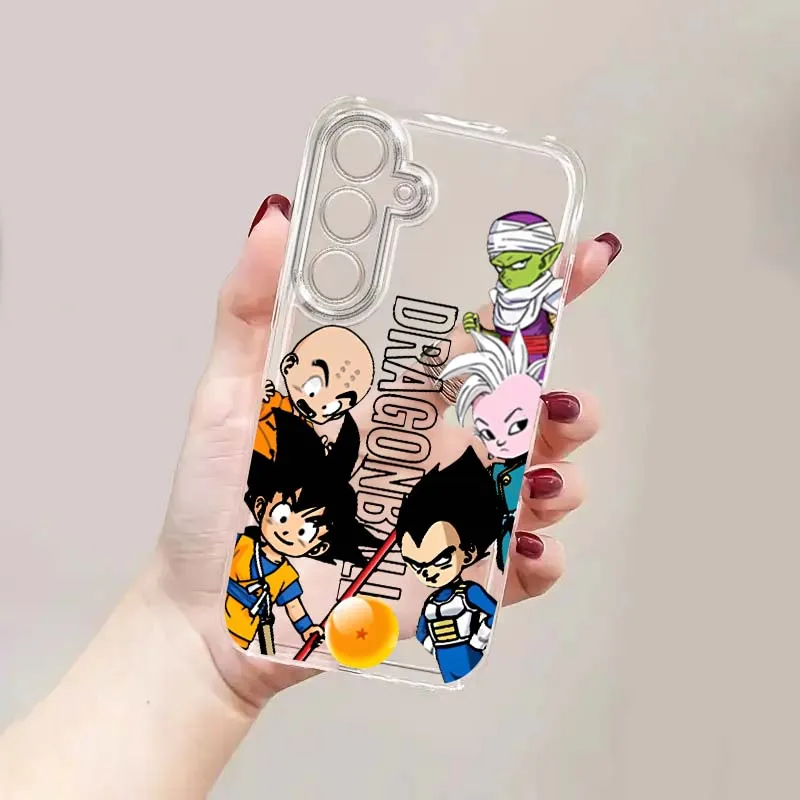 

Dragon Ball Anime Popular Phone Case For Samsung S25 S24 S23 S22 S21 S20 S10 Ultra Plus Edge FE 5G Transparent