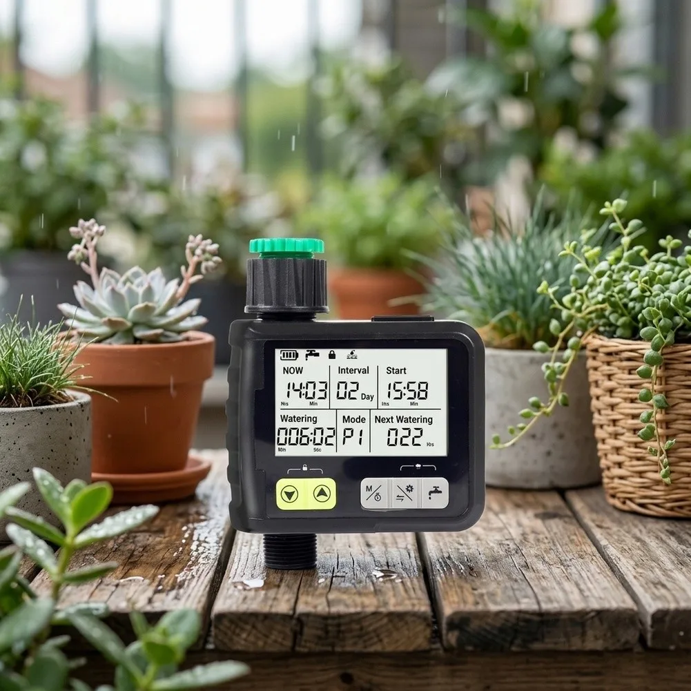 for Smart Water Timer Featuring Rain Detection and 9 Independent Scheduling for Orchards Berry Patches and Herb Rows
